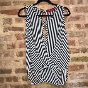 Akira striped flowy tank